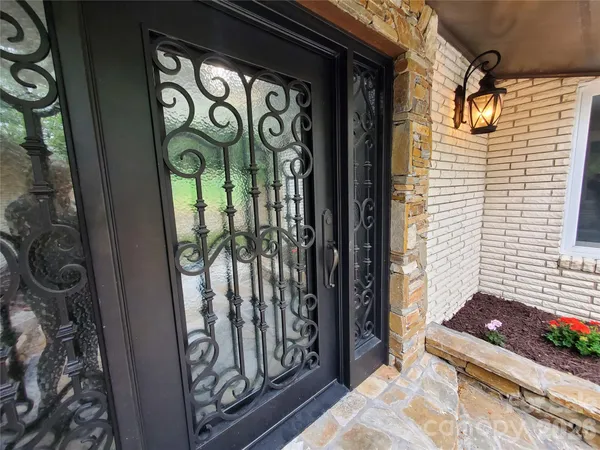 a view of an entryway door