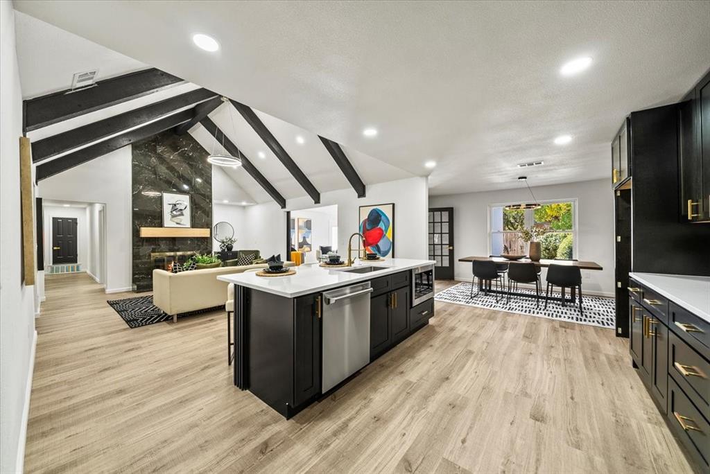 3609 Hidalgo Street Irving, TX 75062 - Photo 11 of 40 a kitchen with stainless steel appliances granite countertop lots of counter top space
