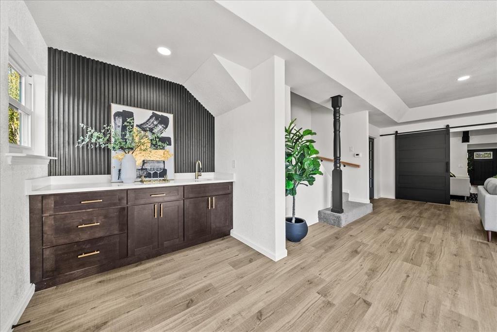 3609 Hidalgo Street Irving, TX 75062 - Photo 26 of 40 a kitchen with a sink and cabinets