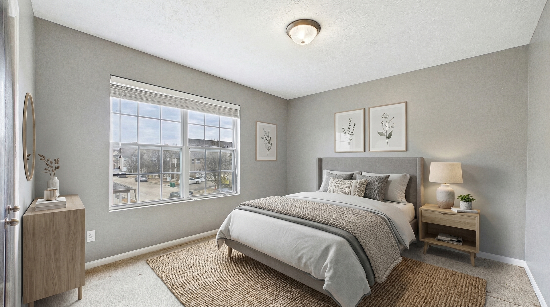 607 Clayton Circle, Unit 607 Sycamore, IL 60178 - Photo 46 of 48 a bedroom with a bed and a large window
