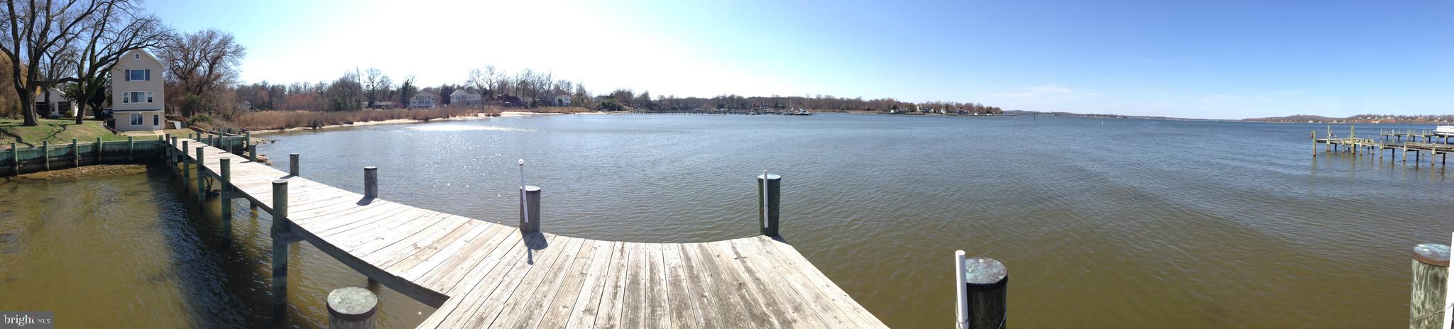 1072 River Bay Road Annapolis, MD 21409 - Photo 3 of 11 Panoramic from end of dock.
