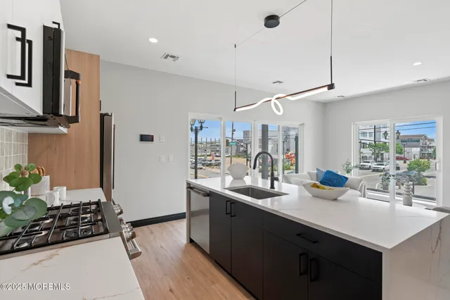 a view of a city from a building