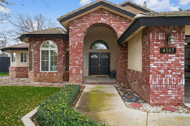 a front view of a house