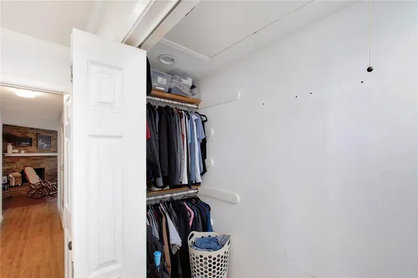 a room with storage and utility