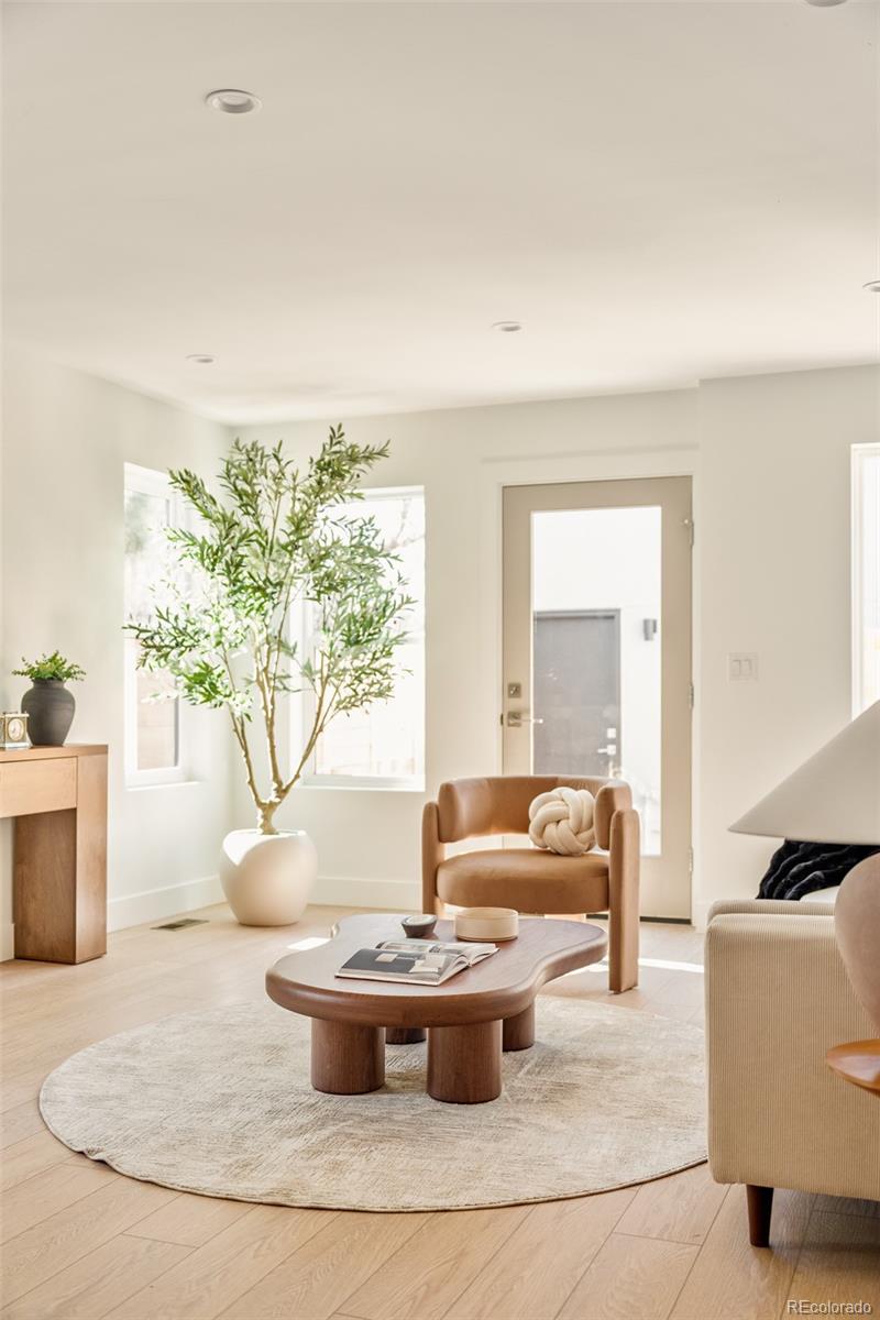 2357 South High Street Denver, CO 80210 - Photo 3 of 41 a living room with furniture and a potted plant