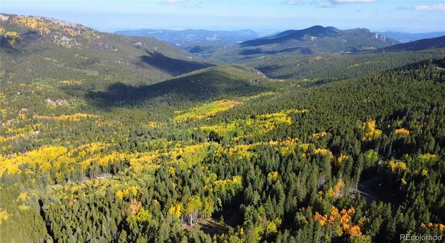 a view of an outdoor space and mountain view