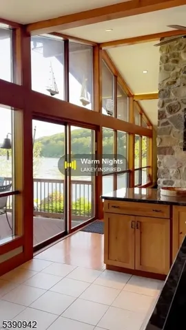 a view of a large window with an outdoor view