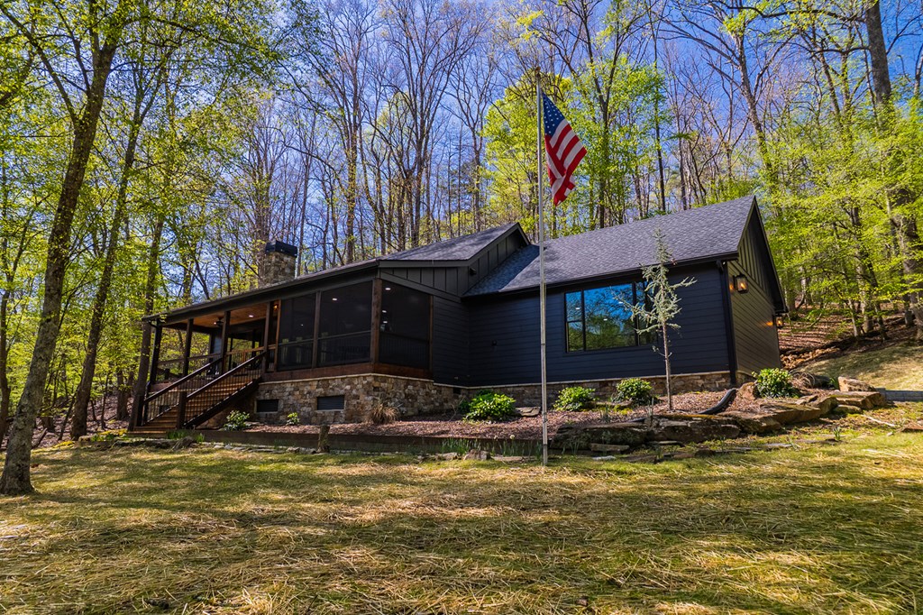 480 Riveredge Lane Ellijay, GA 30540 - Photo 16 of 66 a view of swimming pool with a yard