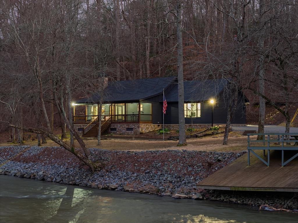 480 Riveredge Lane Ellijay, GA 30540 - Photo 57 of 66 a view of a swimming pool with a patio