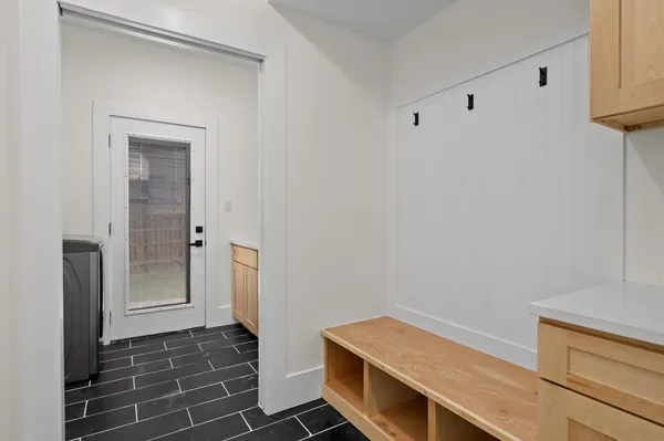 a room with storage and utility