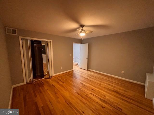 7912 Riggs Road Hyattsville, MD 20783 - Photo 19 of 40 Bedroom w/ new ceiling fan & mirrored closet doors