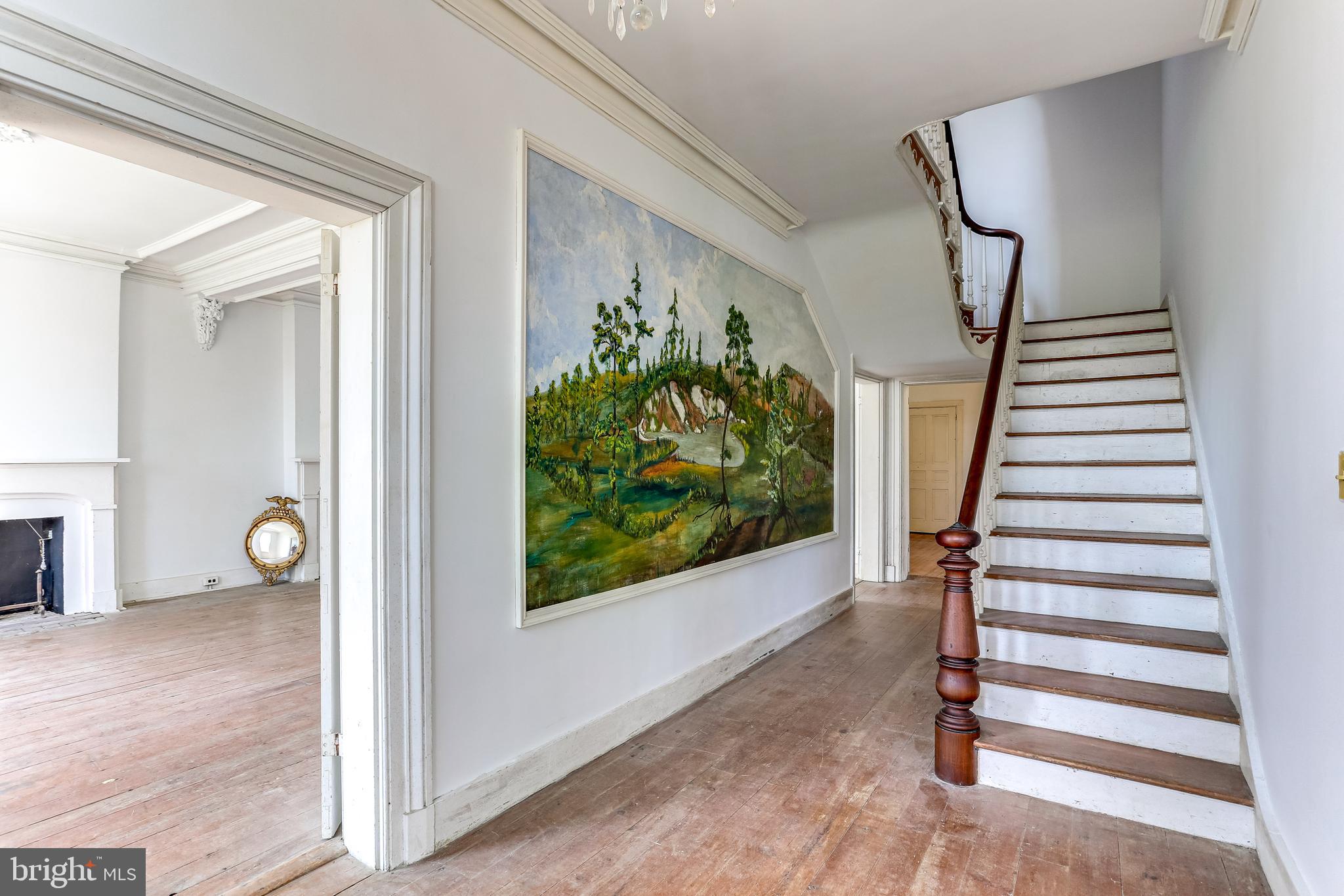 412 Old Bachmans Valley Road Westminster, MD 21157 - Photo 18 of 52 Great hallway and foyer with painted mural
