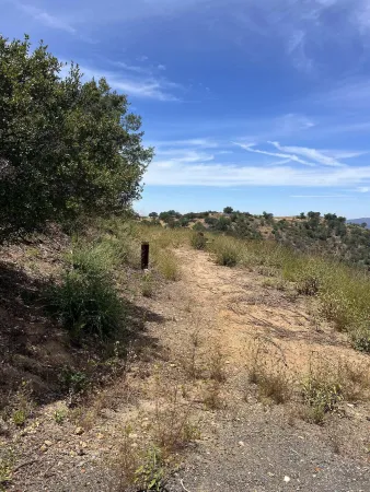 a view of a road with an outdoor space