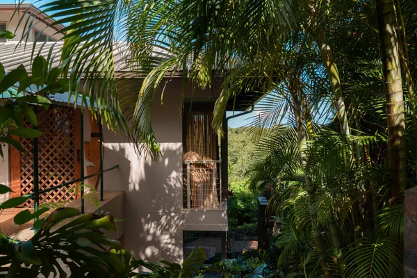 a view of a porch with furniture and yard