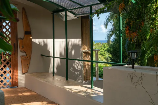 a view of a patio
