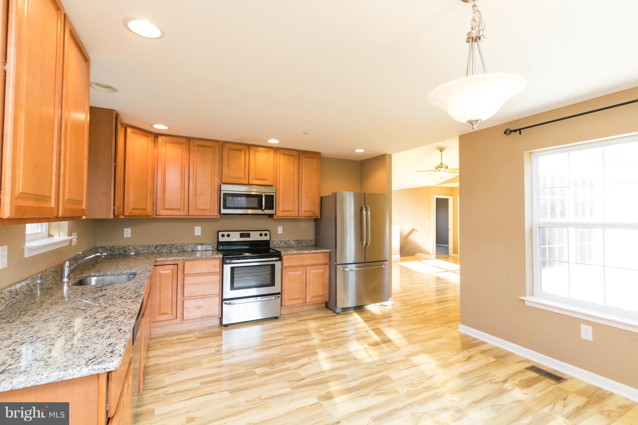 Granite counters and stainless steel appliances