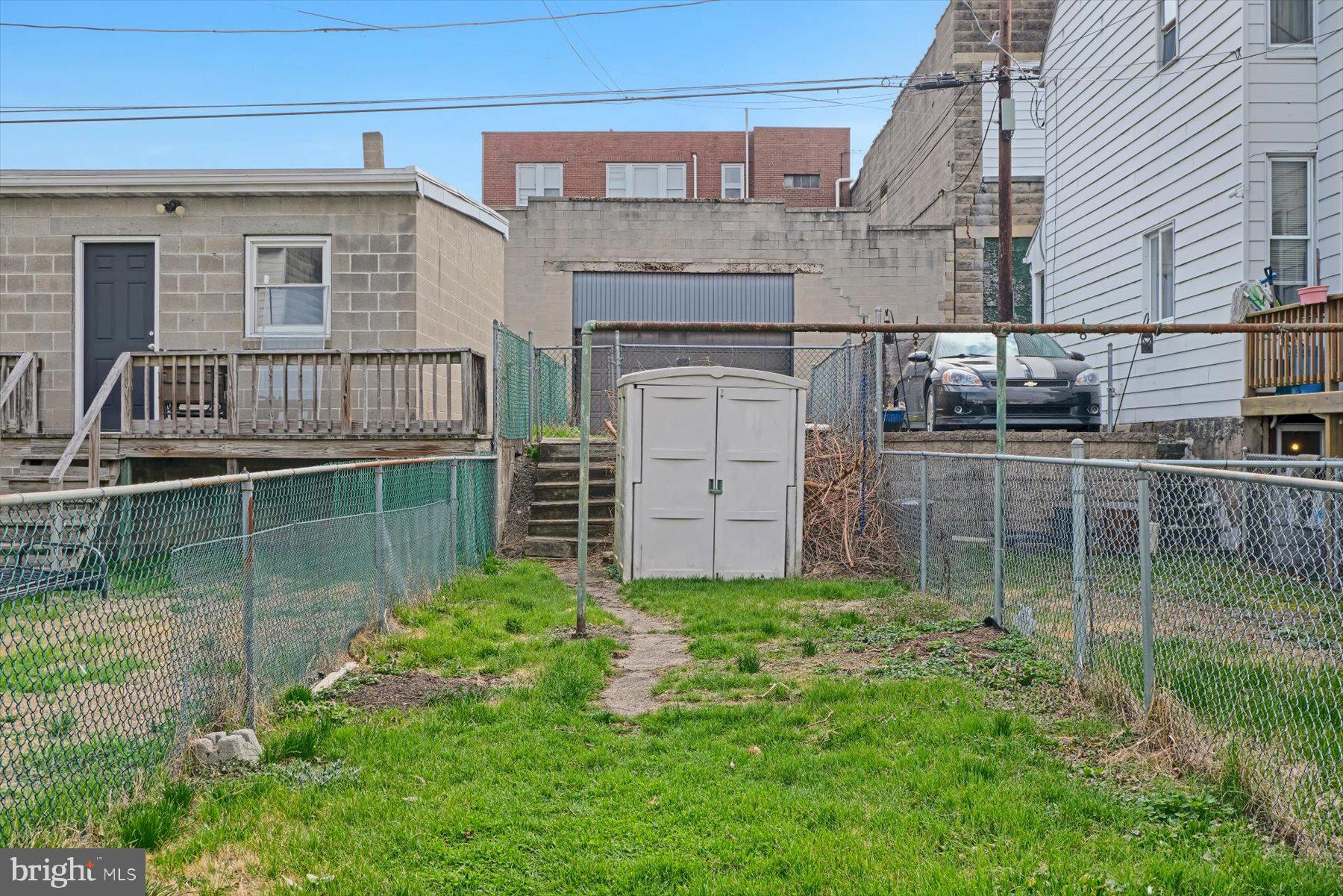 23 North 6th Street Shamokin, PA 17872 - Photo 26 of 27 a view of backyard with deck
