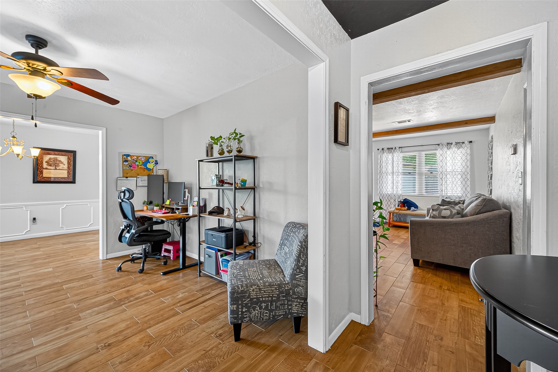 14415 Wadebridge Way Houston, TX 77015 - Photo 8 of 41 a living room with furniture and a wooden floor