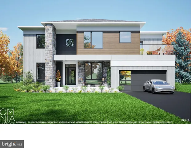 a front view of a house with a garden and plants