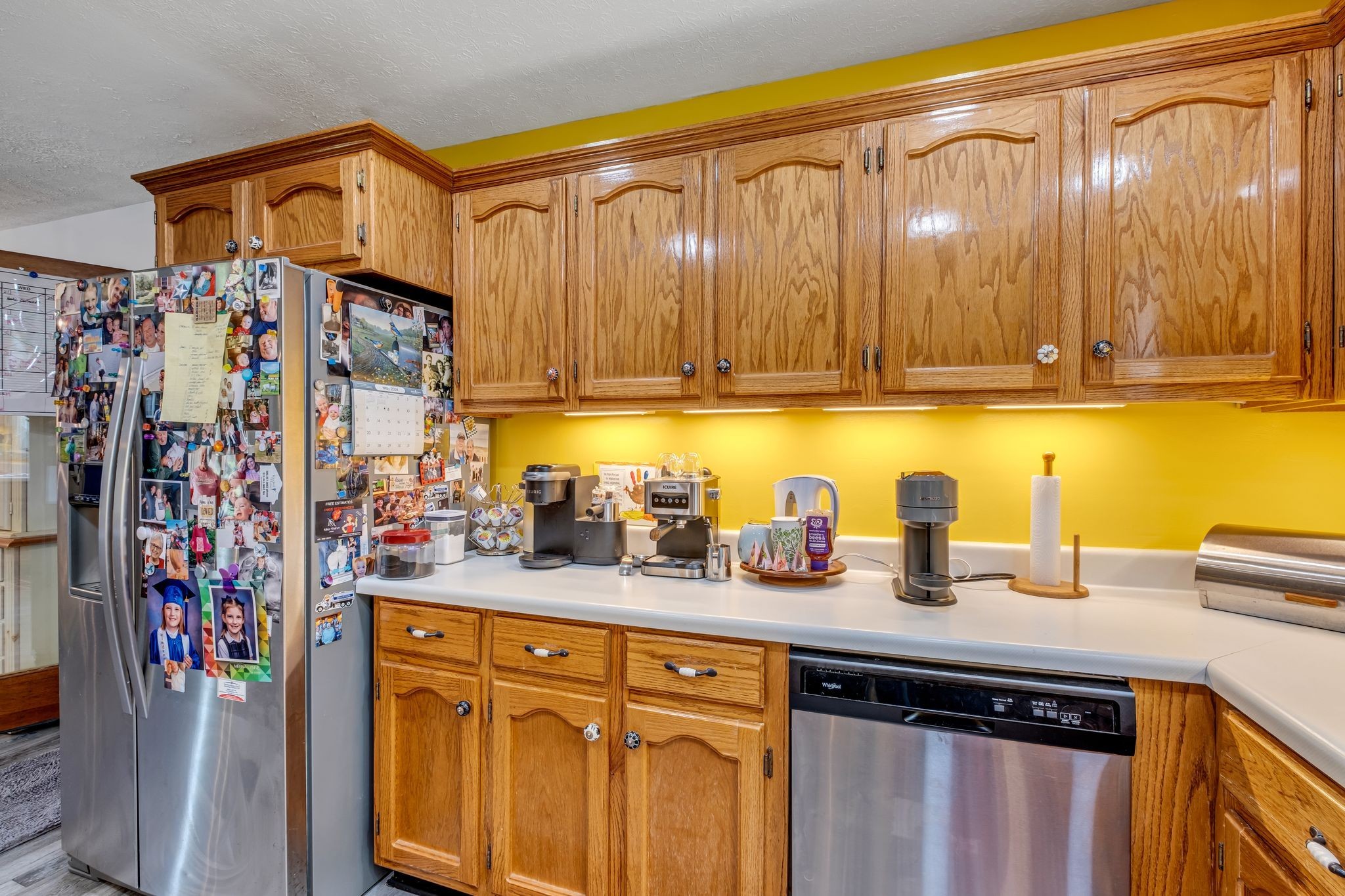 3526 Horn Springs Road Lebanon, TN 37087 - Photo 13 of 41 a kitchen with stainless steel appliances granite countertop a sink refrigerator and cabinets
