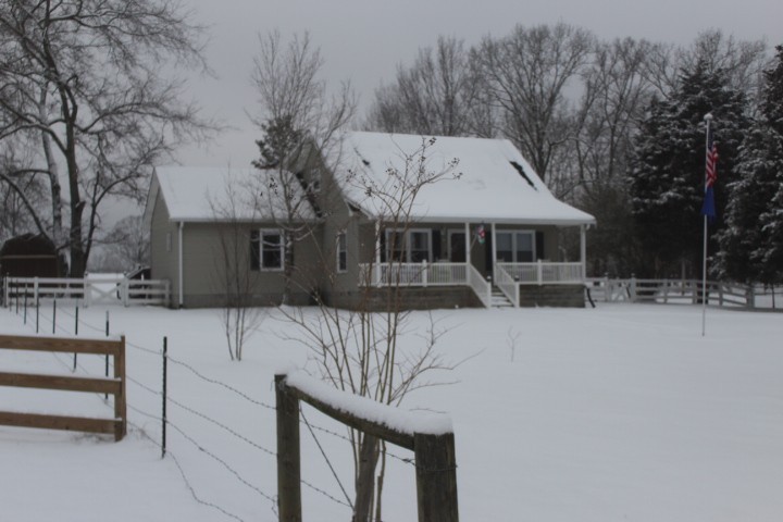 3526 Horn Springs Road Lebanon, TN 37087 - Photo 40 of 41 a view of a house with a yard covered in snow