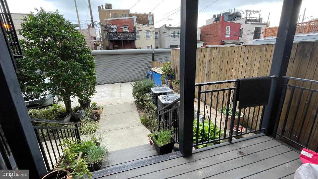912 S Street Northwest, Unit 1 Washington, DC 20001 - Photo 24 of 29 a view of a balcony with wooden floor