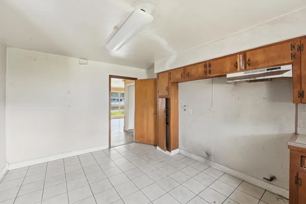 a view of an empty room