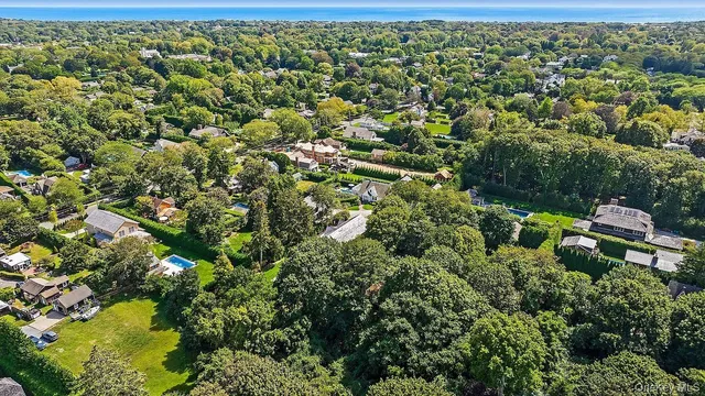 a view of a lush green field