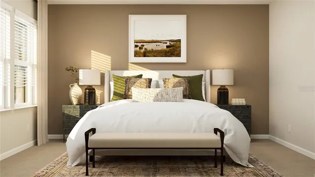 an outdoor view with patio