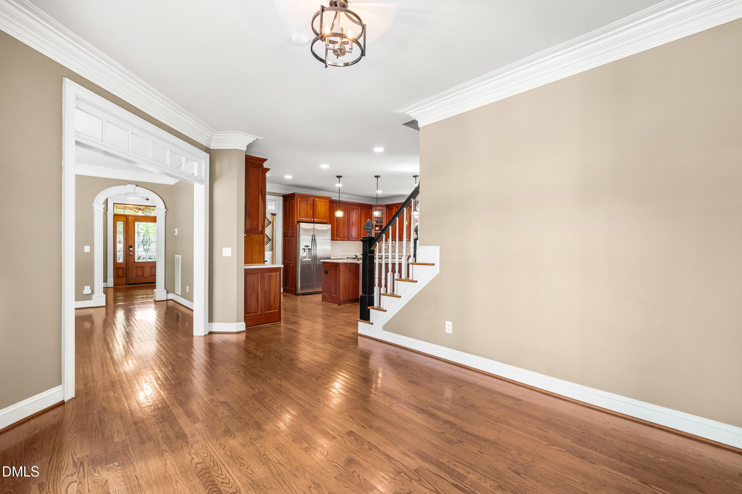 3821 Falls River Avenue Raleigh, NC 27614 - Photo 23 of 76 Sun room or casual dining looking to family room on left and kitchen on right