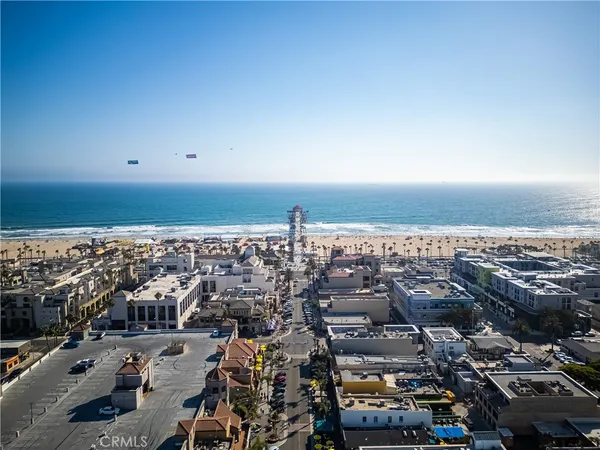 an aerial view of a city