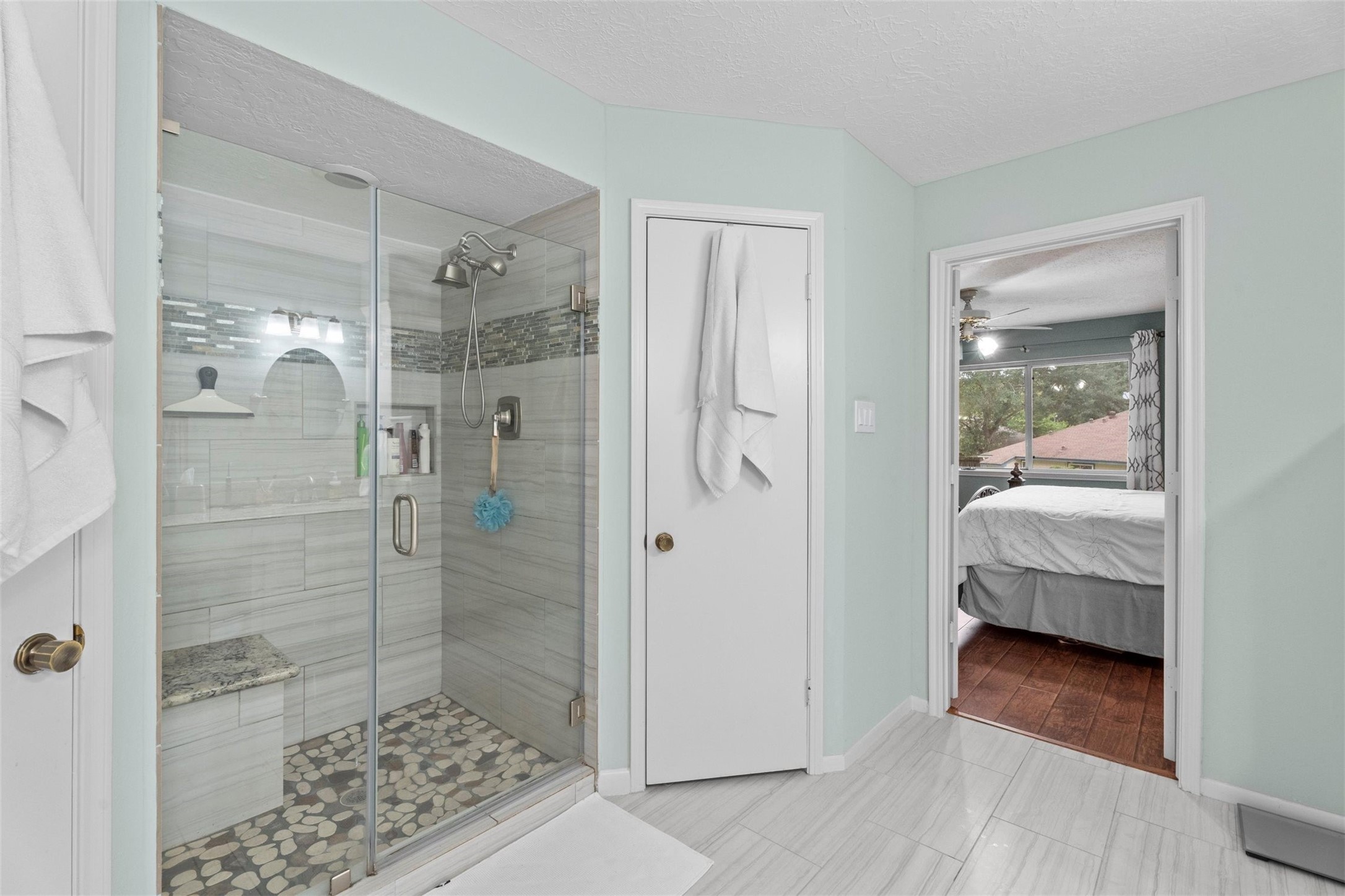 3826 Shipman Lane Spring, TX 77388 - Photo 30 of 43 Huge walk in shower with built in seat