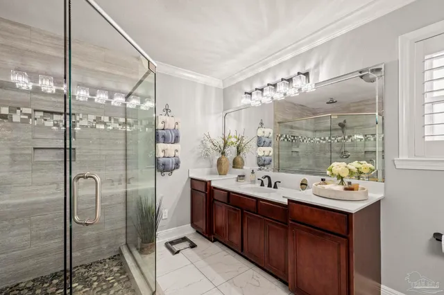 a view of a lake with a house in the background