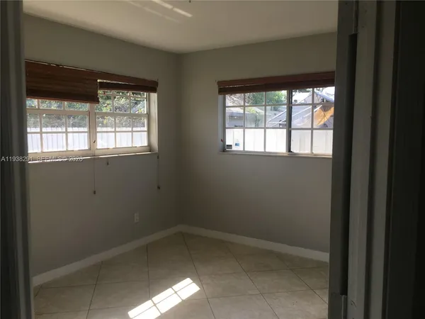 a view of an empty room