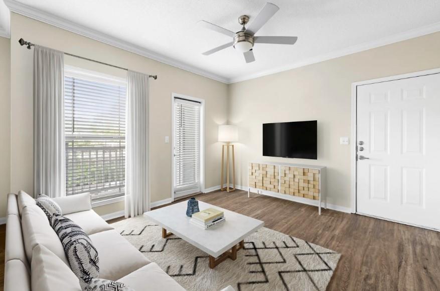2500 Shallowford Road, Unit 44309 Atlanta, GA 30345 - Photo 4 of 20 a living room with furniture and a flat screen tv