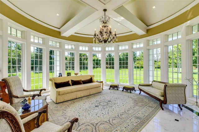 a very nice looking room with a large window