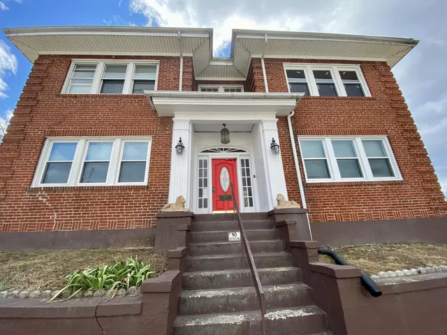 a front view of a house