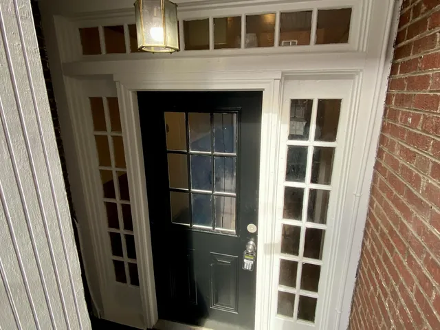a view of front door