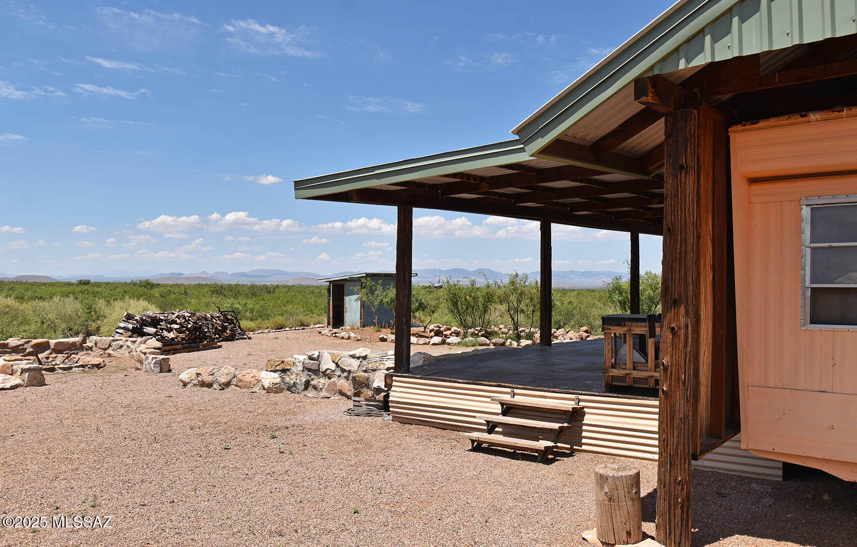 60-ac South Cross Creek Road, Unit 4 Pearce, AZ 85625 - Photo 27 of 39 Porch & deck SW view