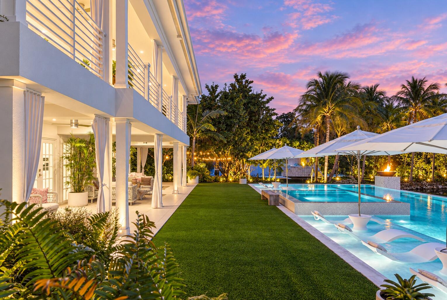 13920 Stirling Road Southwest Ranches, FL 33330 - Photo 7 of 81 Luxury poolside estate at twilight