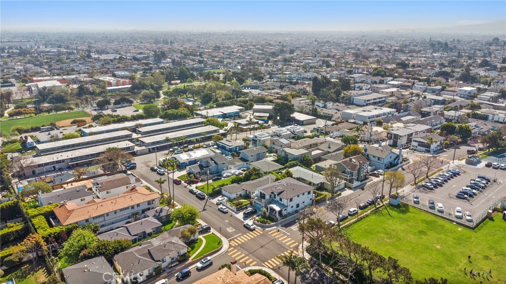 1406 17th Street Manhattan Beach, CA 90266 - Photo 51 of 60 an aerial view of a city with lots of residential buildings