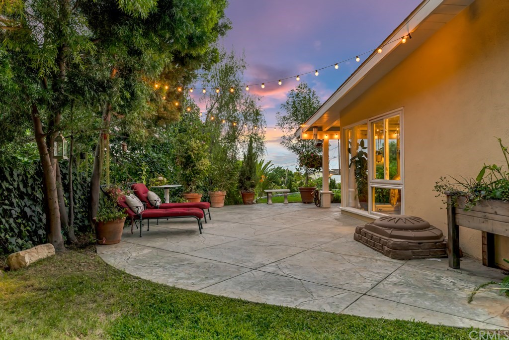 2601 Sunnyside Ridge Road Rancho Palos Verdes, CA 90275 - Photo 30 of 47 a view of backyard with outdoor seating and green space