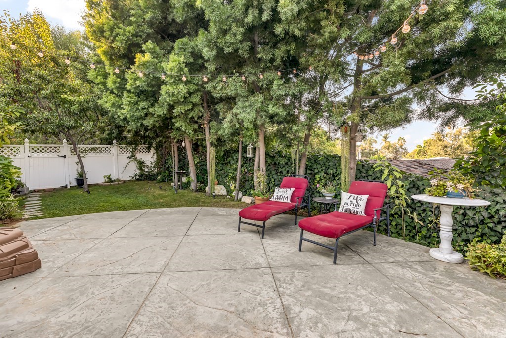 2601 Sunnyside Ridge Road Rancho Palos Verdes, CA 90275 - Photo 36 of 47 a sitting area with furniture and wooden fence