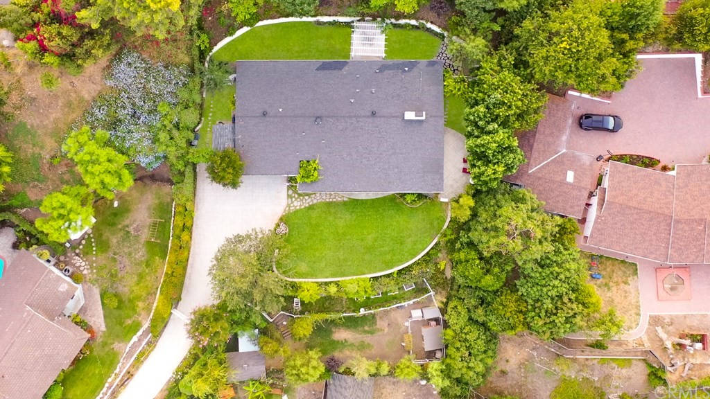 2601 Sunnyside Ridge Road Rancho Palos Verdes, CA 90275 - Photo 47 of 47 an aerial view of a house with a swimming pool