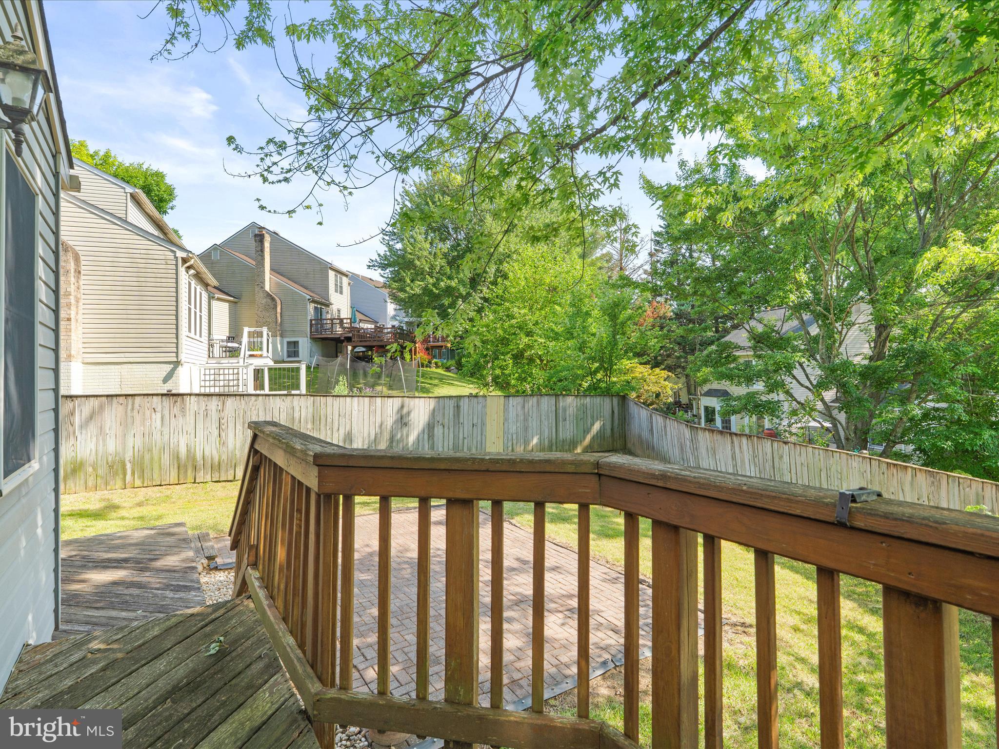 4609 Feldspar Road Middletown, MD 21769 - Photo 47 of 63 a view of balcony with wooden floor and fence