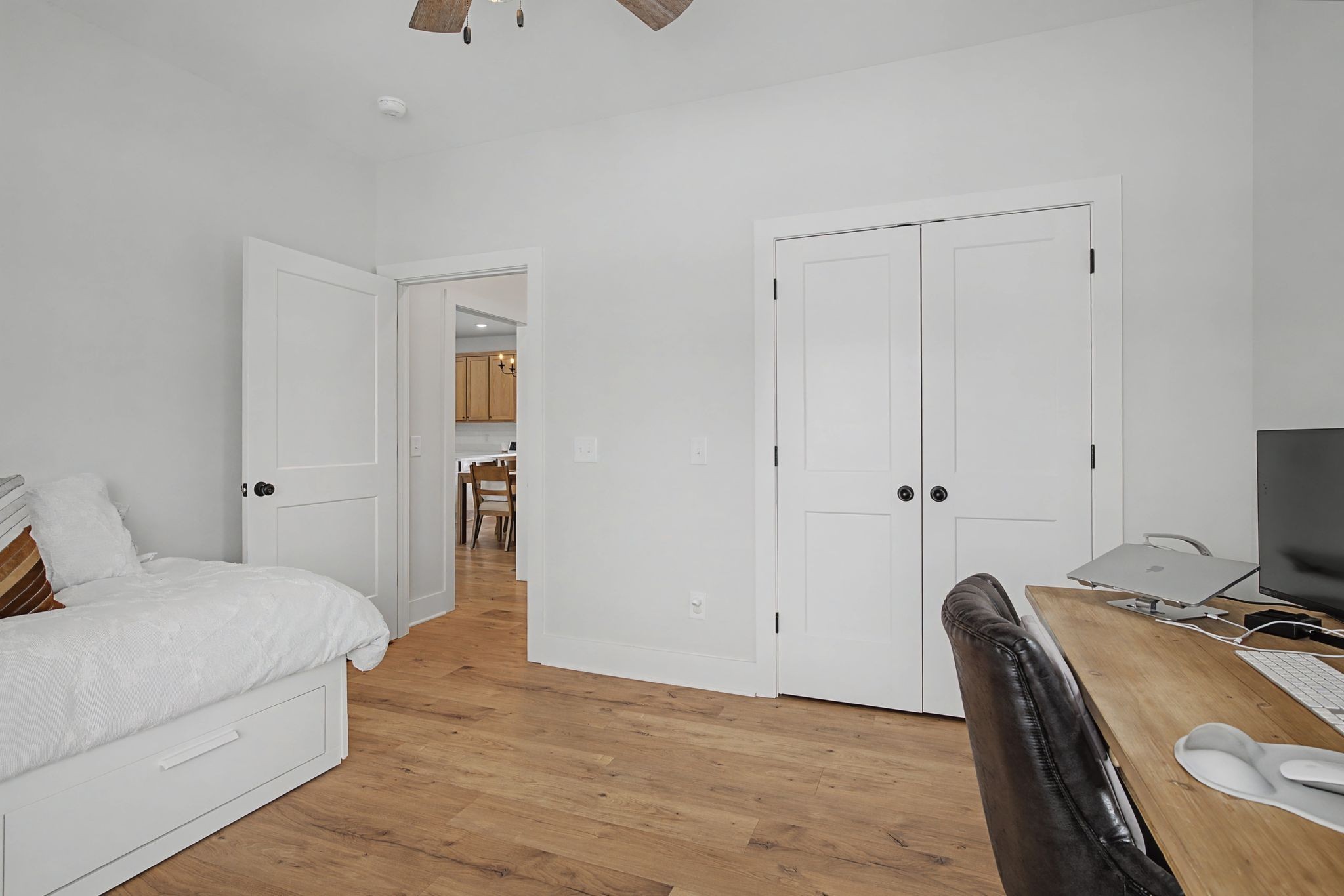 638 Howell Road Westmoreland, TN 37186 - Photo 21 of 41 a bedroom with a bed and a desk