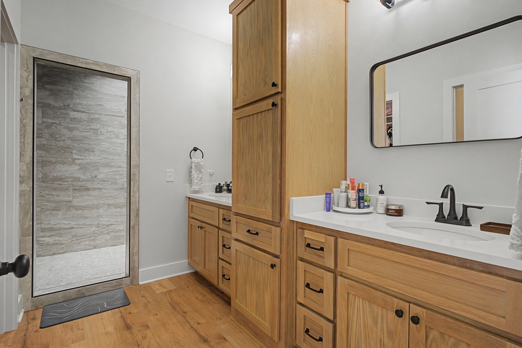 638 Howell Road Westmoreland, TN 37186 - Photo 31 of 41 a bathroom with a granite countertop sink mirror and double