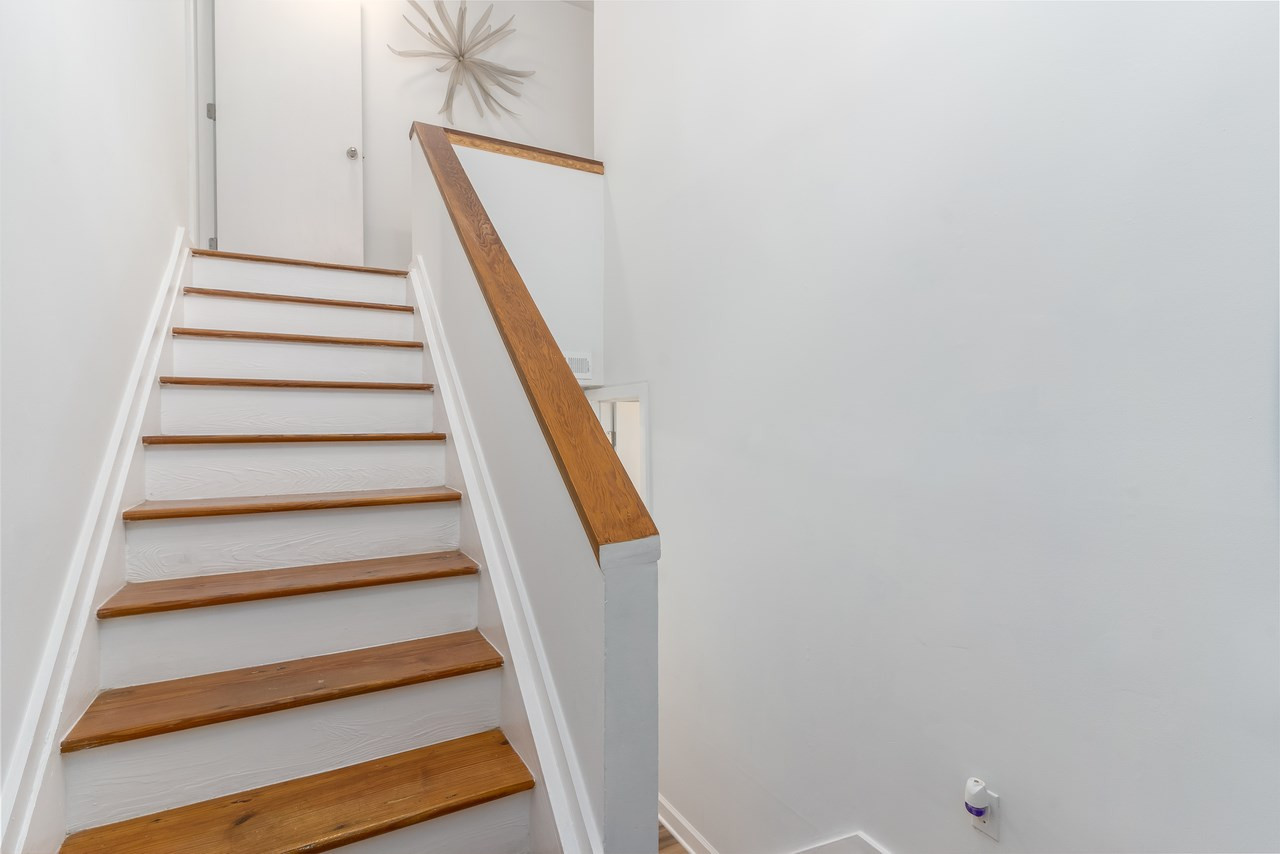 728 Godwin Court Raleigh, NC 27606 - Photo 4 of 25 Hardwood Staircase