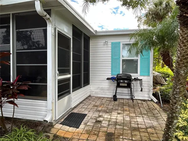 a view of a house with a patio