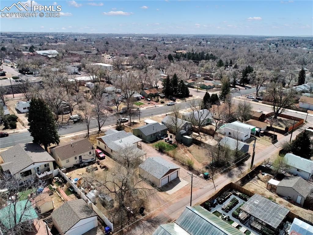 1024 Prairie Road Colorado Springs, CO 80909 - Photo 21 of 22 an aerial view of a city